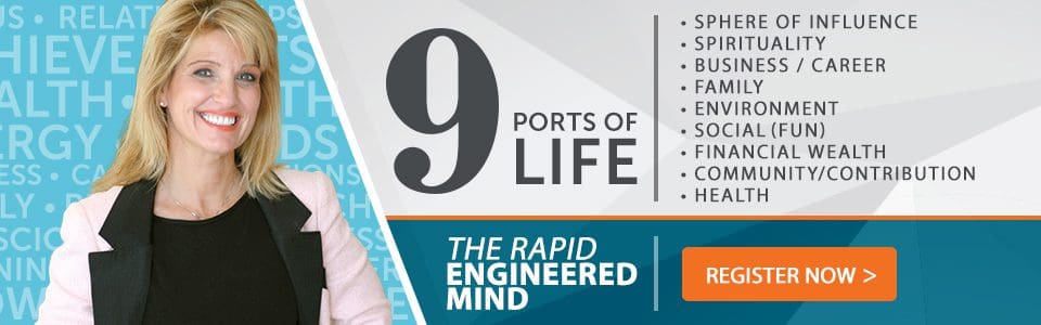 Cover of a book titled '9 Ports of Life: The Rapid Engineered Mind'.