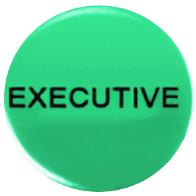 Green button with the word EXECUTIVE in black.